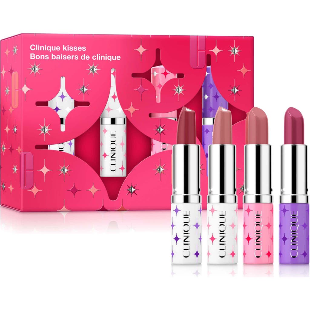 Clinique Kisses Hydrating Longwear Lipstick Set $108 Value In Transparent
