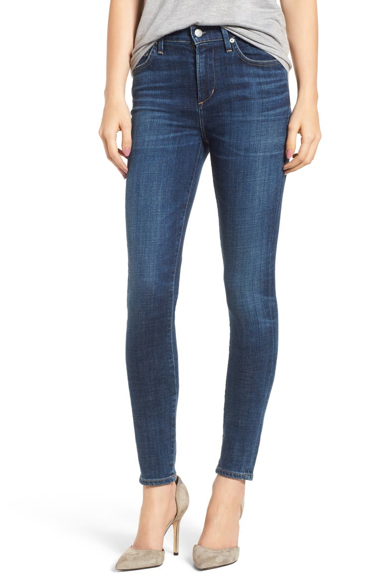 Rocket High Waist Skinny Jeans, Main, color, JOURNEY