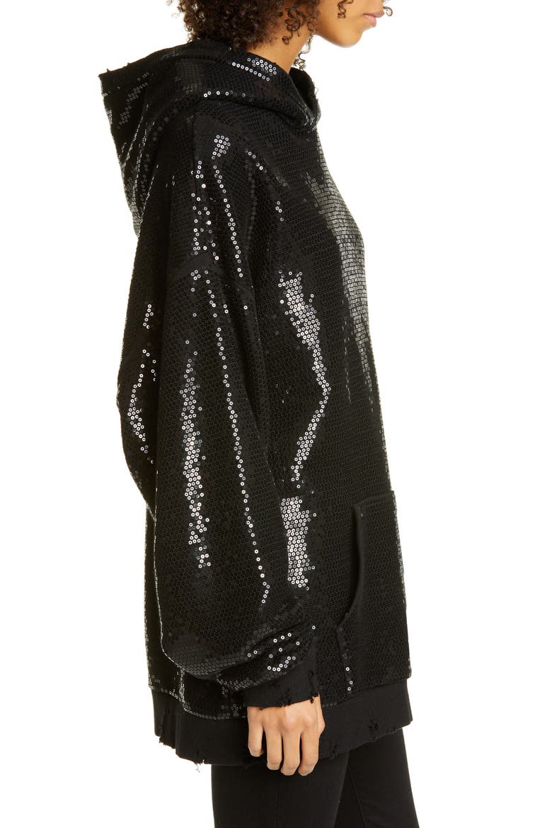 Sequin Hoodie, Alternate, color, BLACK SEQUIN