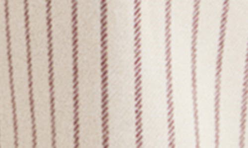 Mango Stripe Flannel Pajama Pants In White
