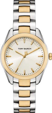 Tory Burch The Miller Two-Tone Bracelet Watch, 34mm