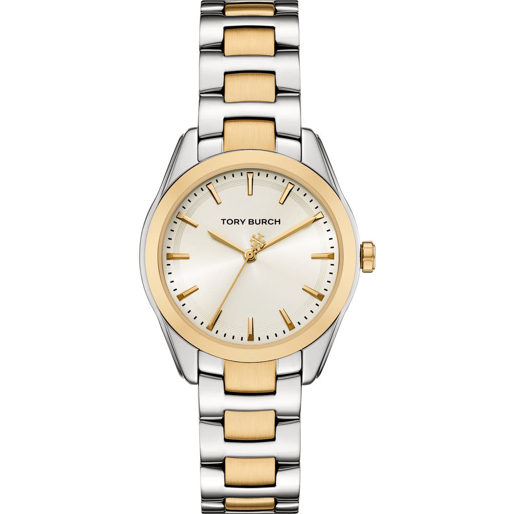 Tory Burch The Miller Two-tone Bracelet Watch, 34mm In Multi