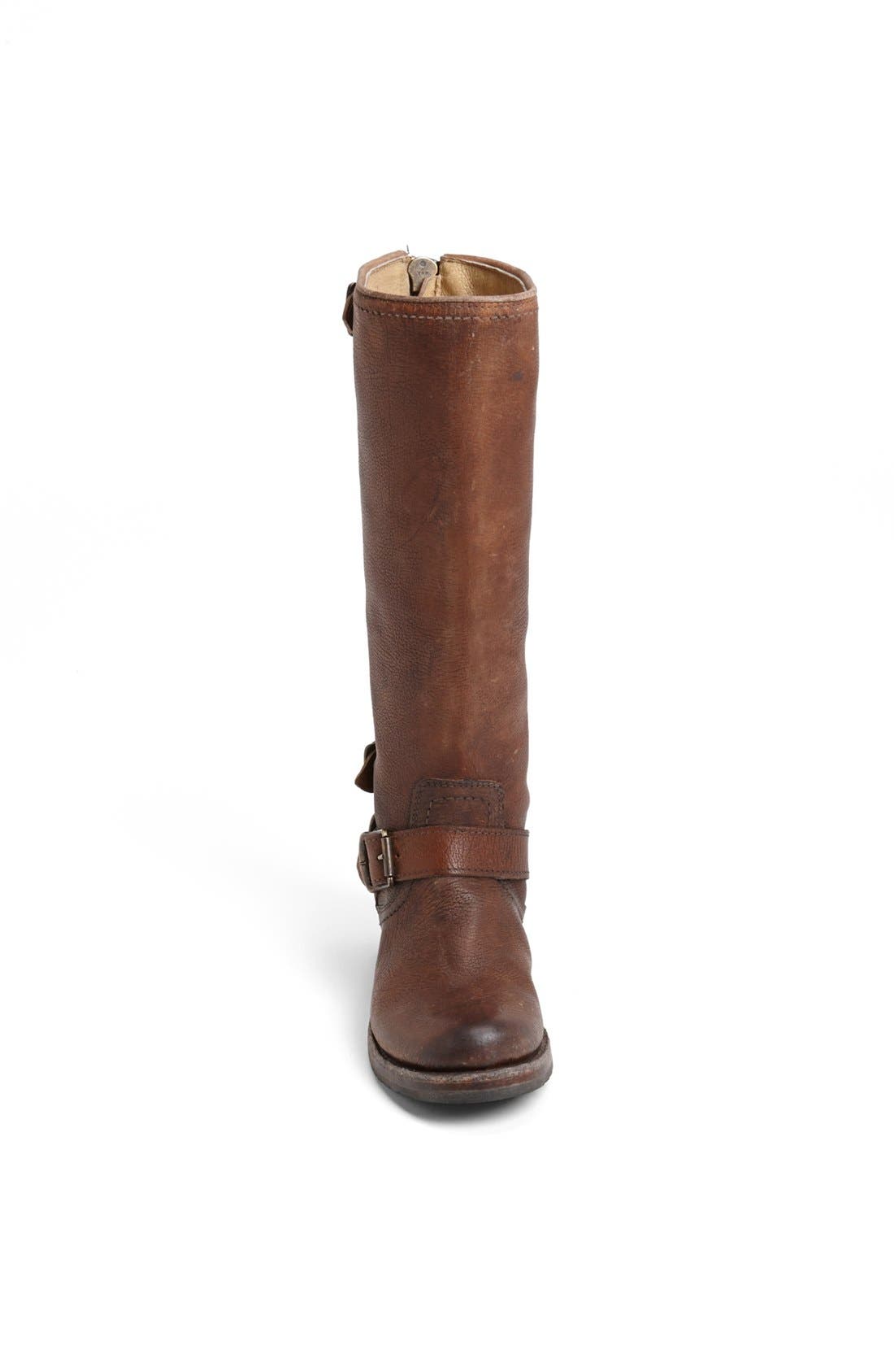 'Veronica Back Zip' Boot, Alternate, color, COGNAC