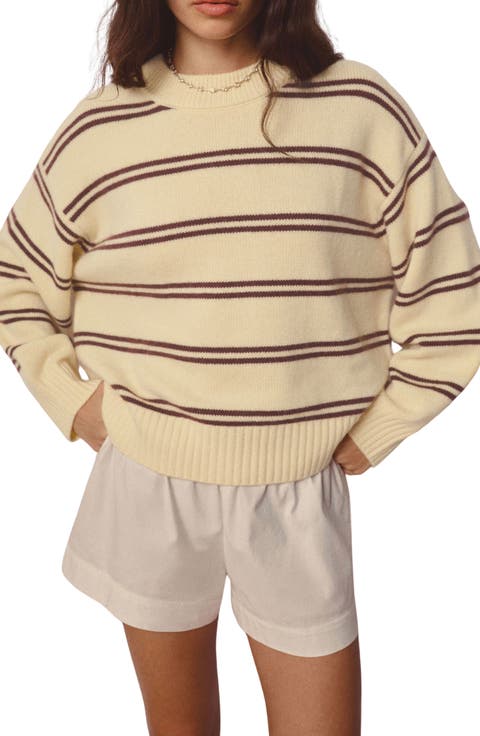 Cove Oversize Stripe Cashmere Sweater