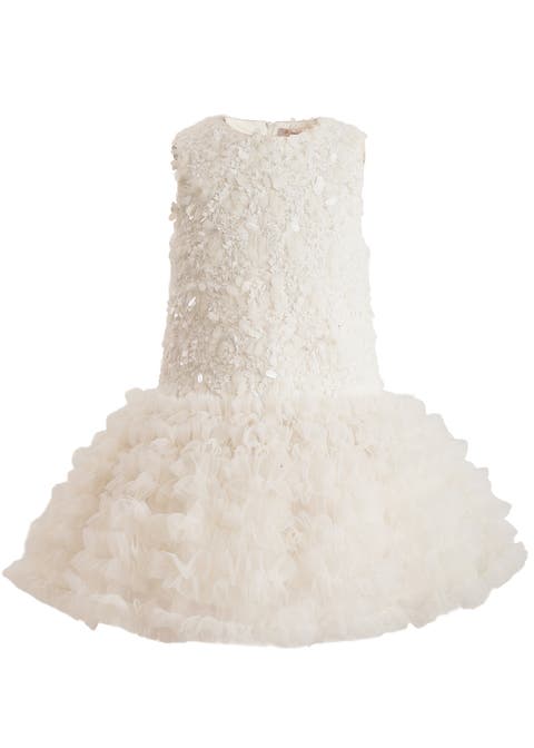 Whispered Petal Mini Dress (Toddler, Little Kid & Big Kid)