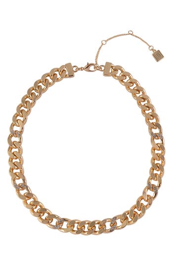 Laundry By Shelli Segal Curb Chain Necklace In Gold