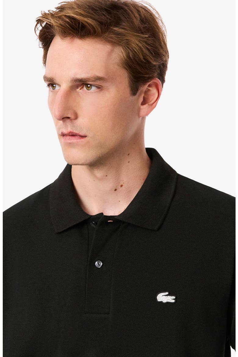 Classic Fit Cotton Polo, Alternate, color, BLACK