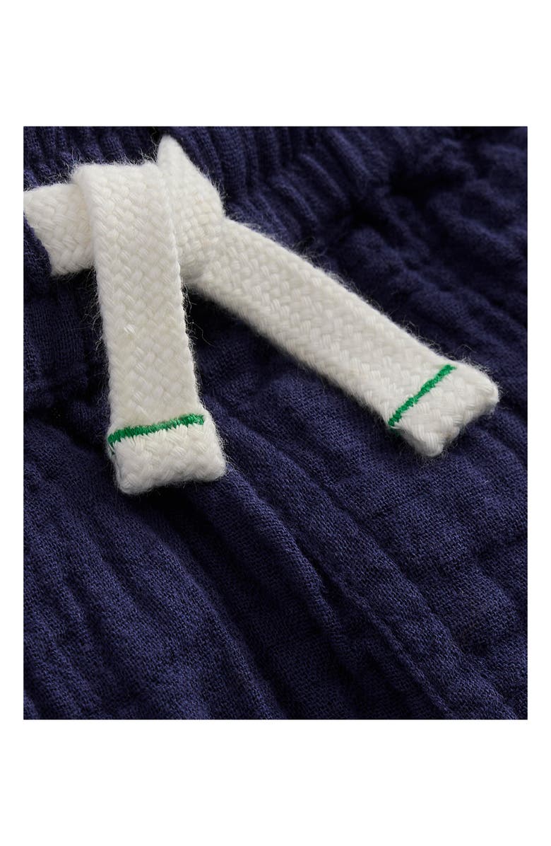 Mini Boden Kids' Double Cloth Drawstring Shorts, Alternate, color, Navy