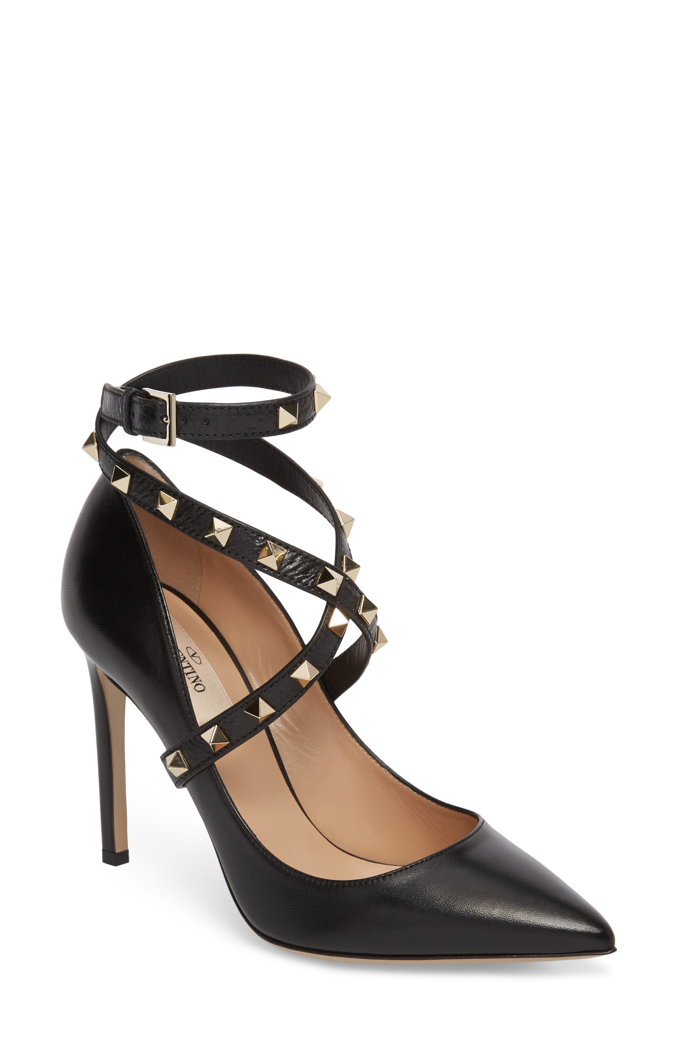Valentino Garavani Rockstud Wrap Pump, Main, color, 