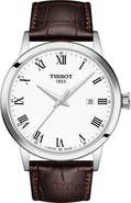 Tissot Classic Dream Leather Strap Watch, 42mm