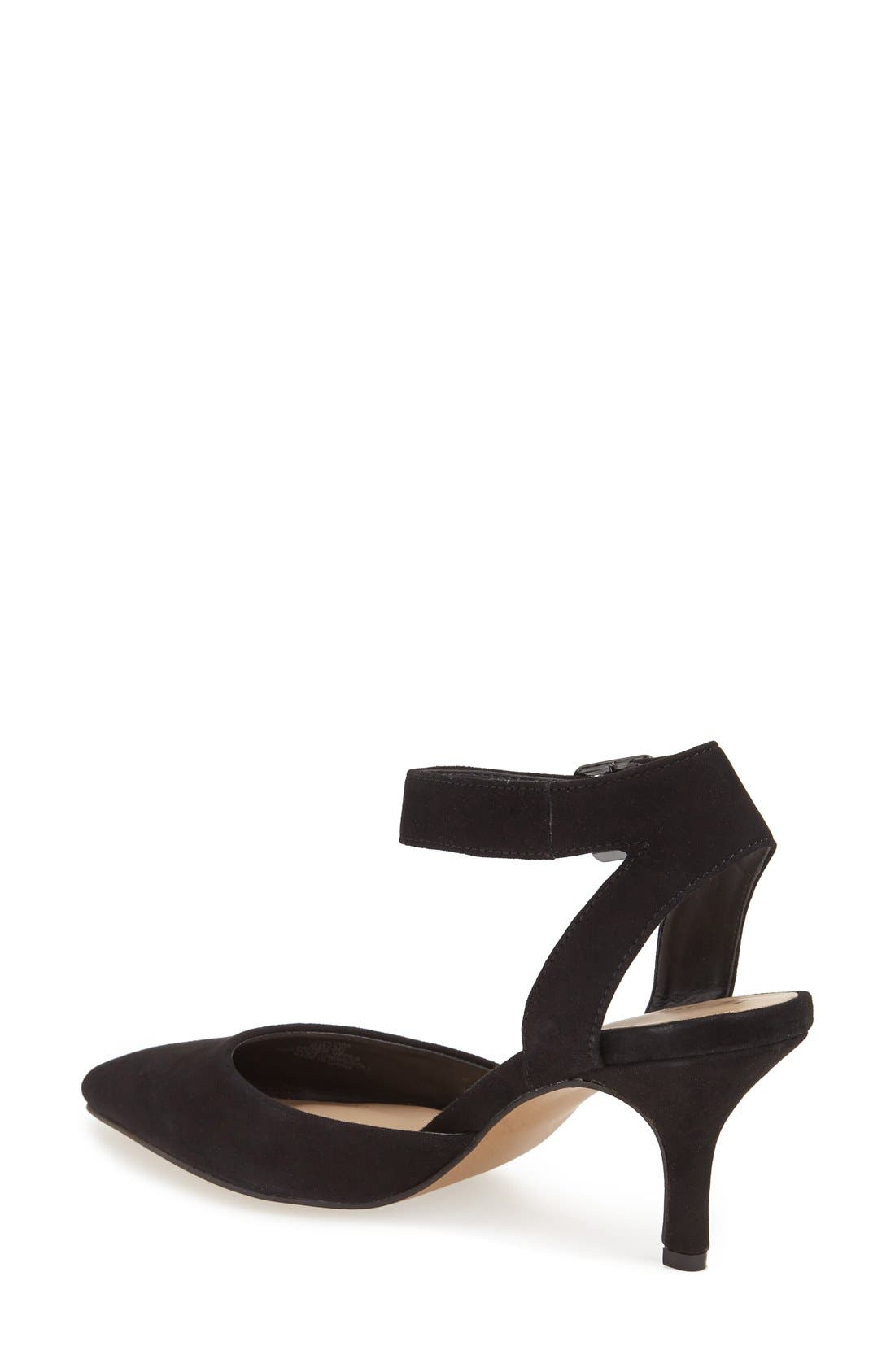 'Olyvia' Suede Pump, Alternate, color, BLACK SUEDE