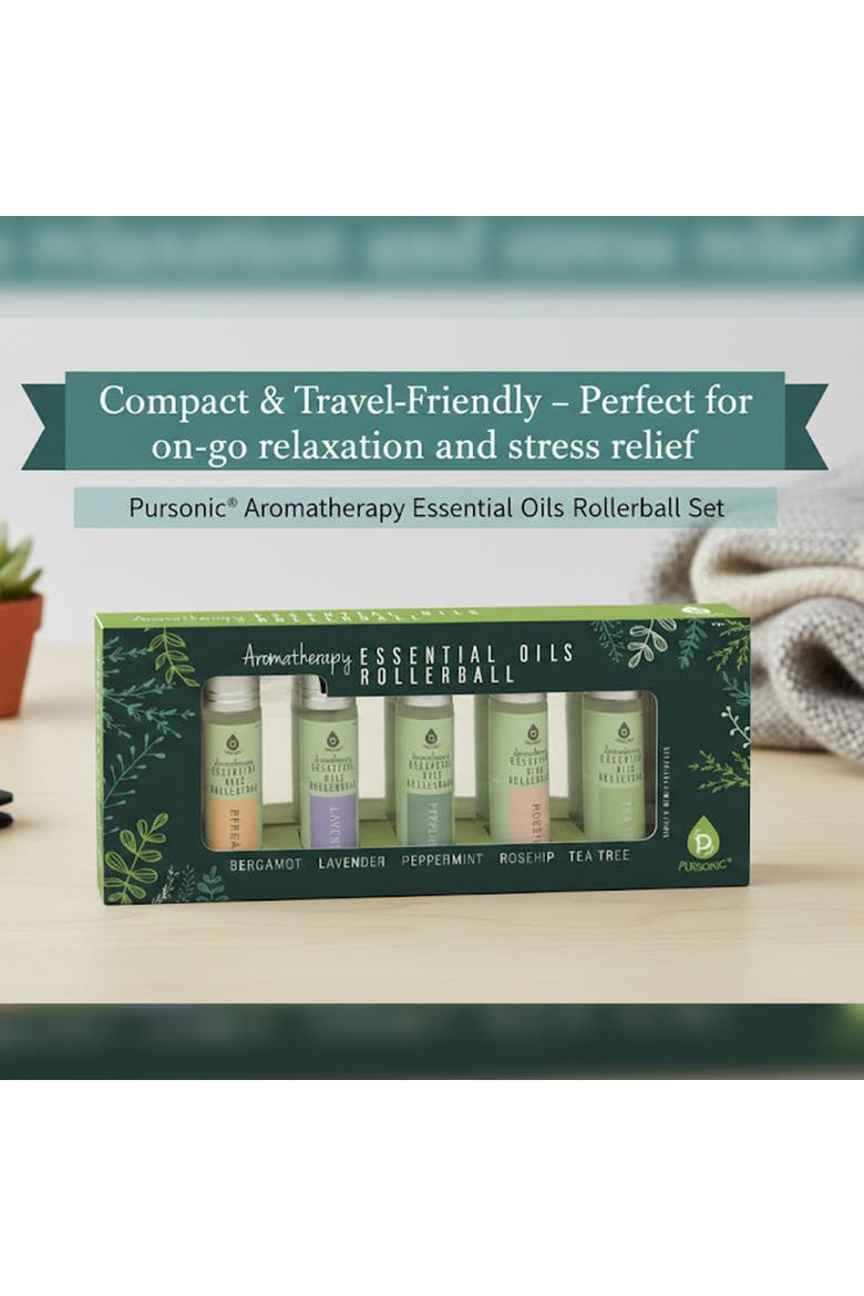 Aromatherapy Essential Oils Rollerballs, Alternate, color, Multicolor