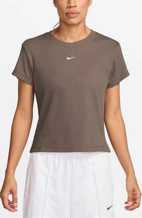 Sportswear Rib Cotton Blend T-Shirt