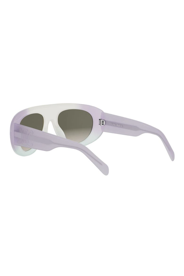 Triomphe Stamp 57mm Pilot Sunglasses, Alternate, color, LILAC/ OTHER / GRADIENT BROWN