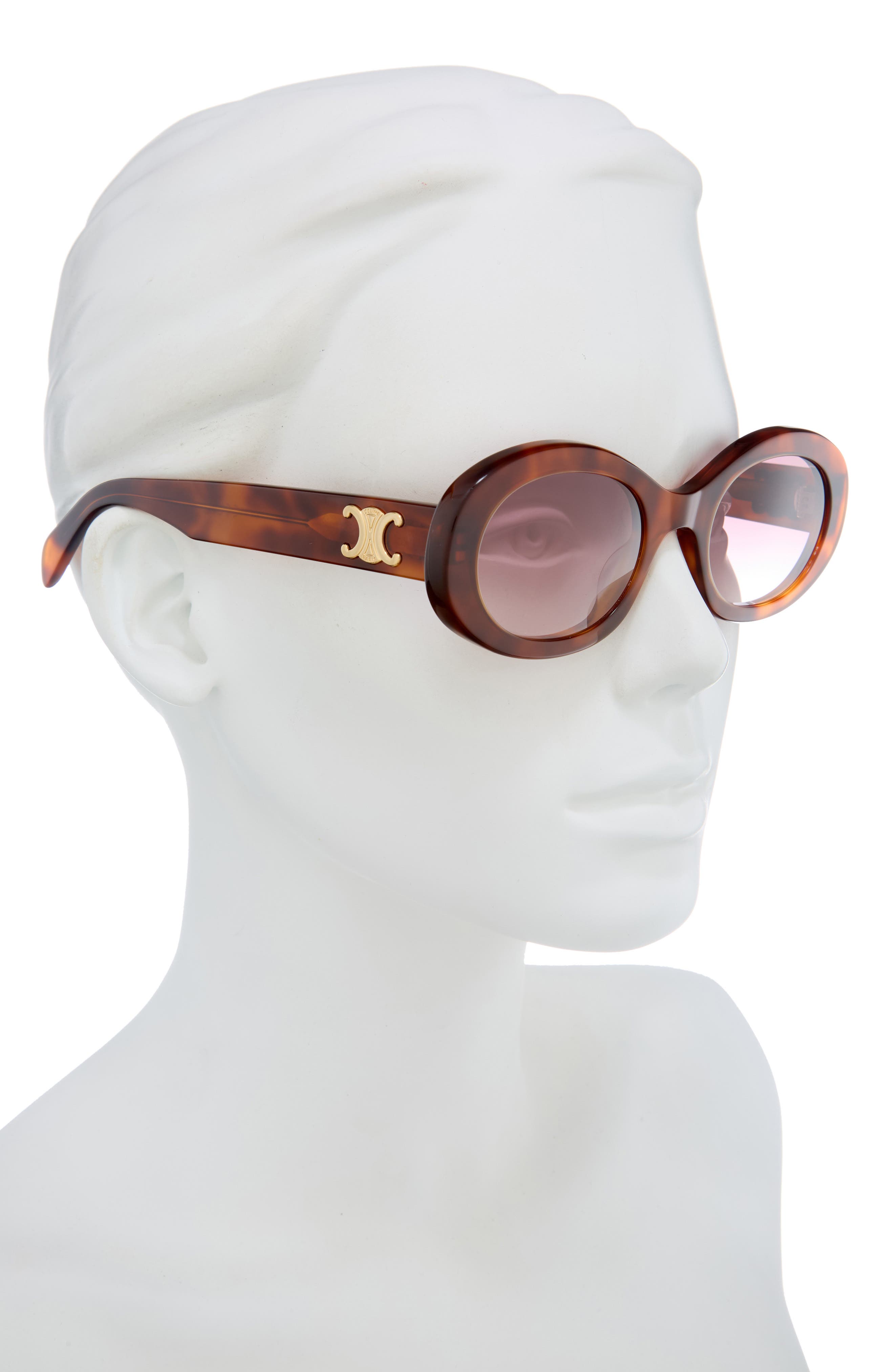 CELINE Triomphe 52mm Oval Sunglasses (Women) | Nordstrom