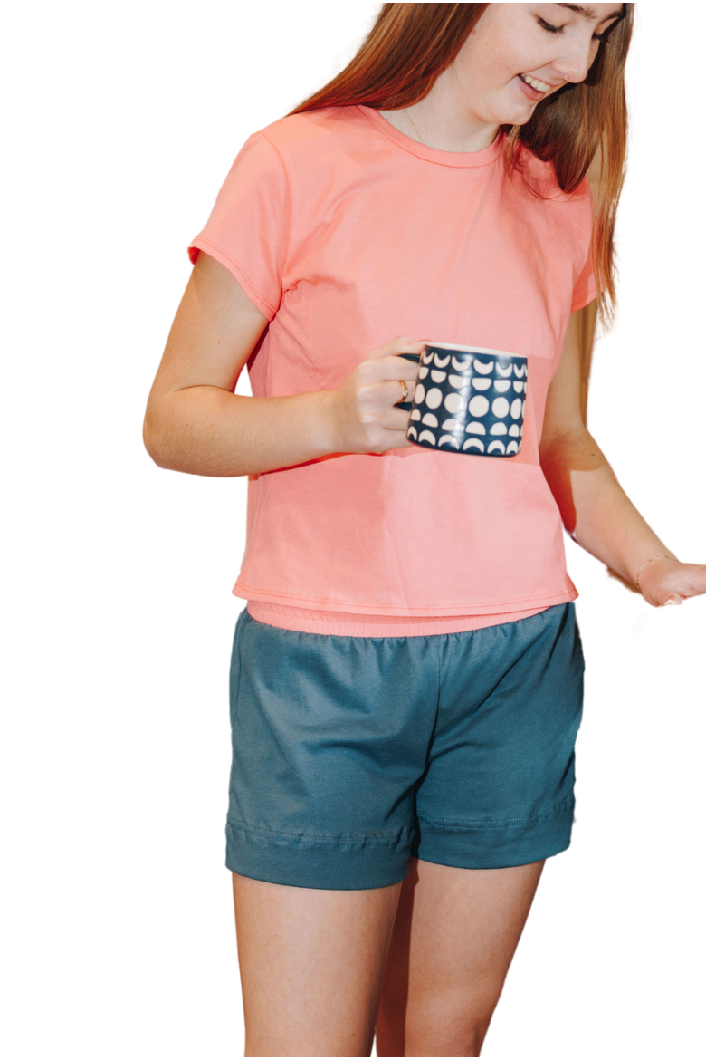 Bliss Cotton Short, Main, color, Pebble