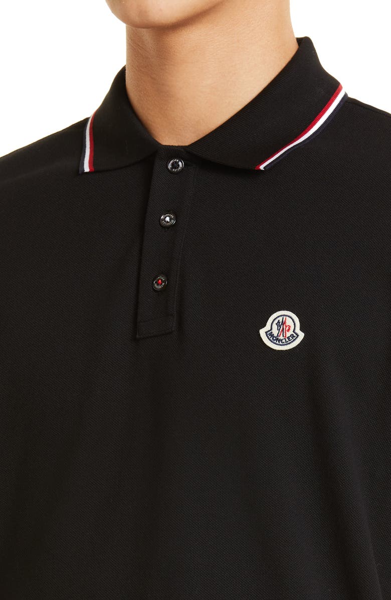 Moncler Tipped Piqué Polo, Alternate, color, 