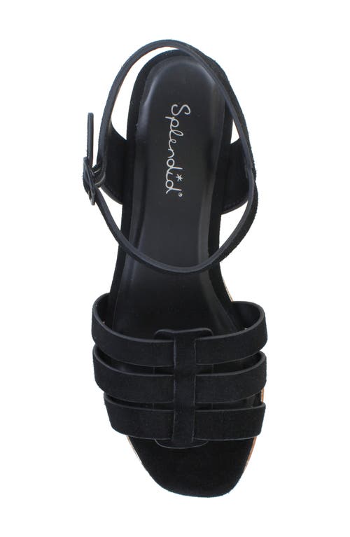 Splendid Dallas Wedge Sandal In Black