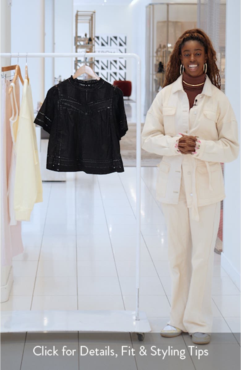 Daisy Open Stitch Top, sales video thumbnail