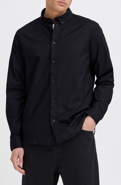 Val Stretch Cotton Button-Down Shirt