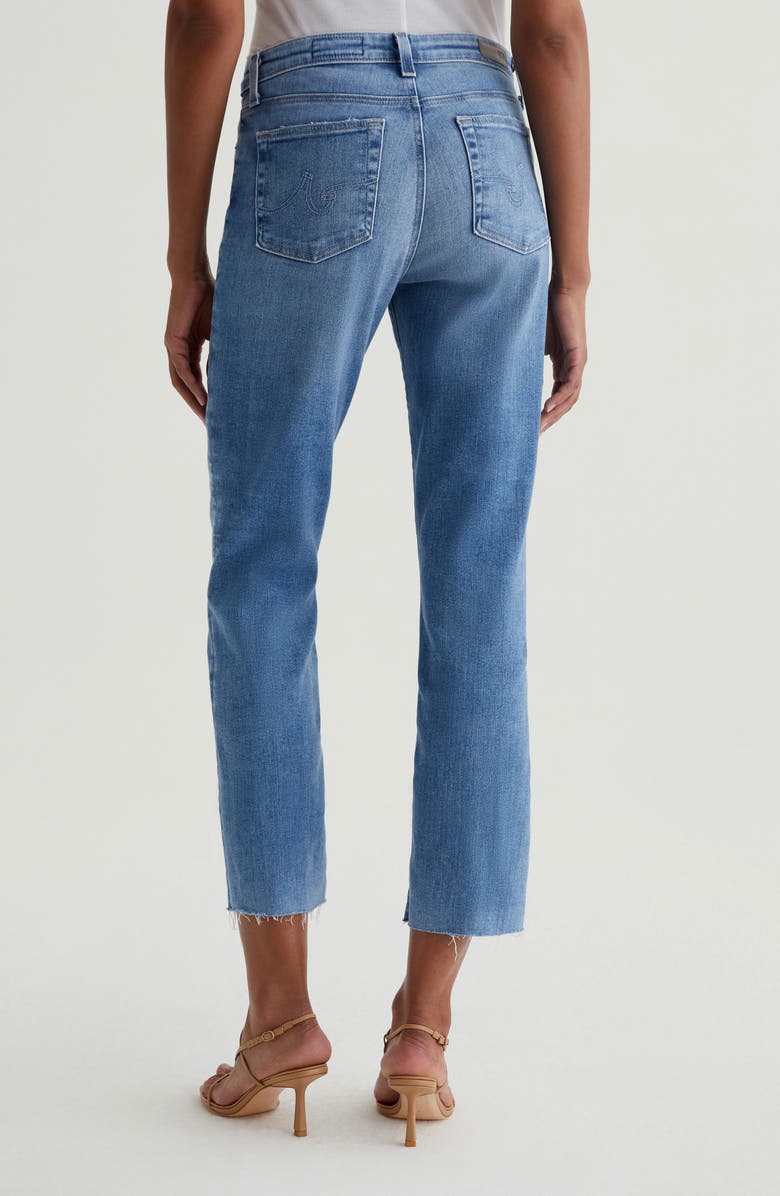 AG Mari Raw Hem Mid Rise Ankle Slim Straight Leg Jeans, Alternate, color, Central Coast