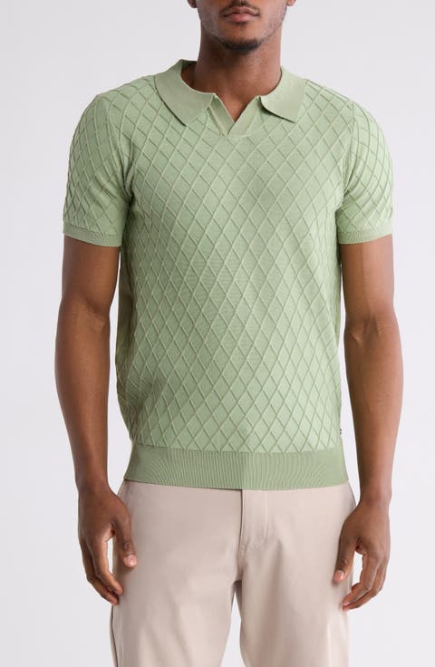 Short Sleeve Slim Fit Polo Sweater