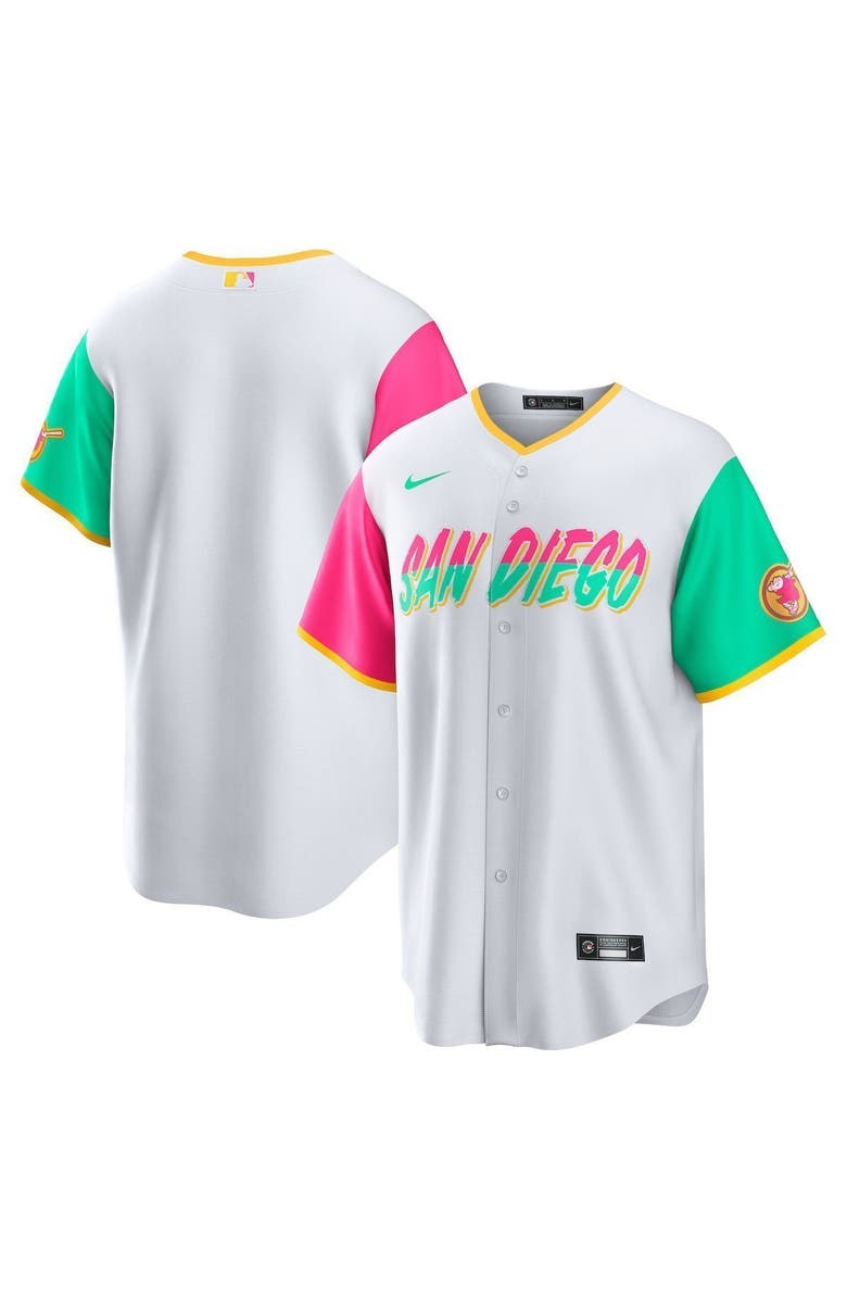 Nike Men's Nike White San Diego Padres City Connect Replica Team Jersey, Main, color, White
