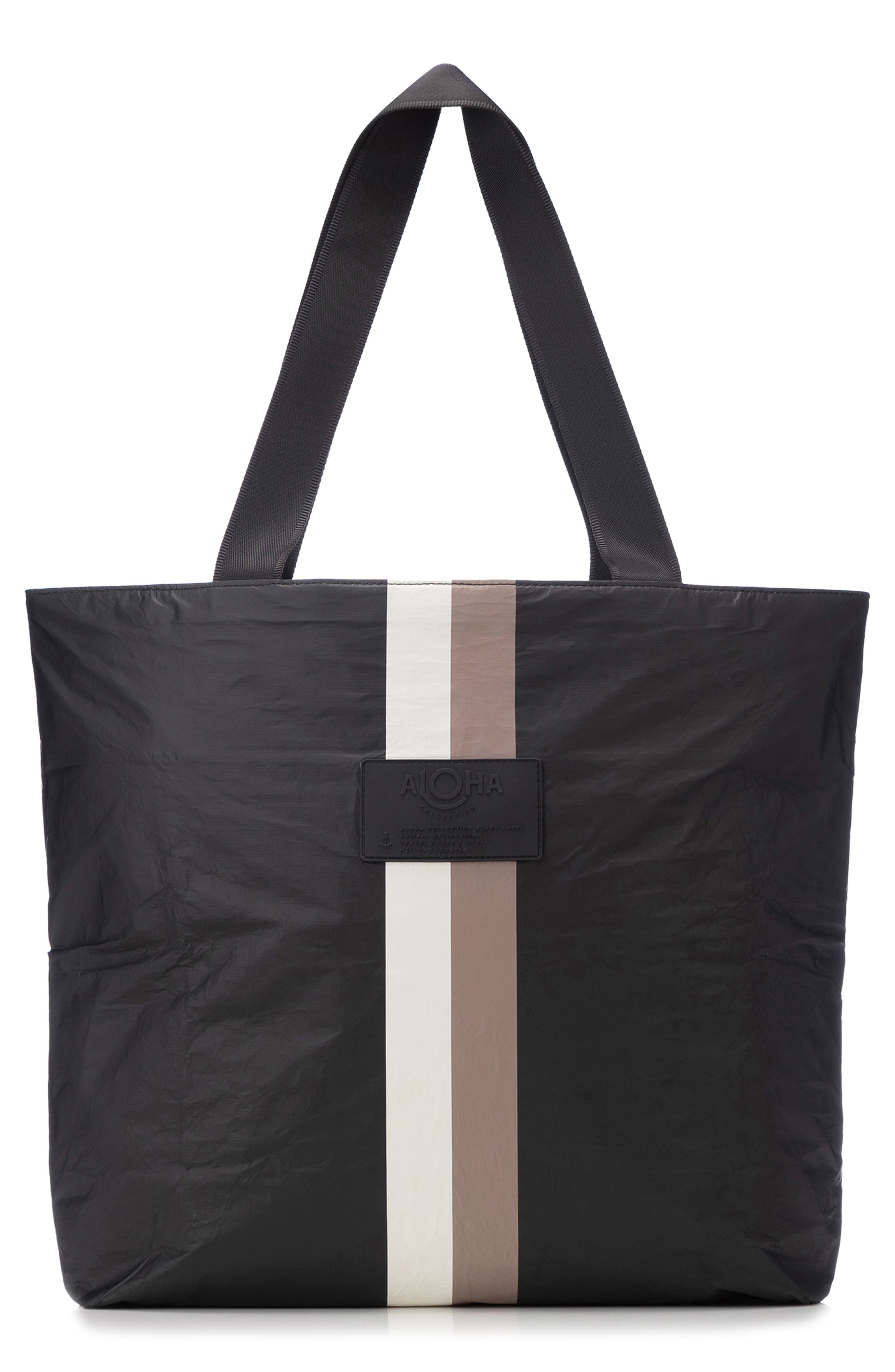 Aloha Collection Day Tripper Water Resistant Tyvek® Tote in Caffe On Black 