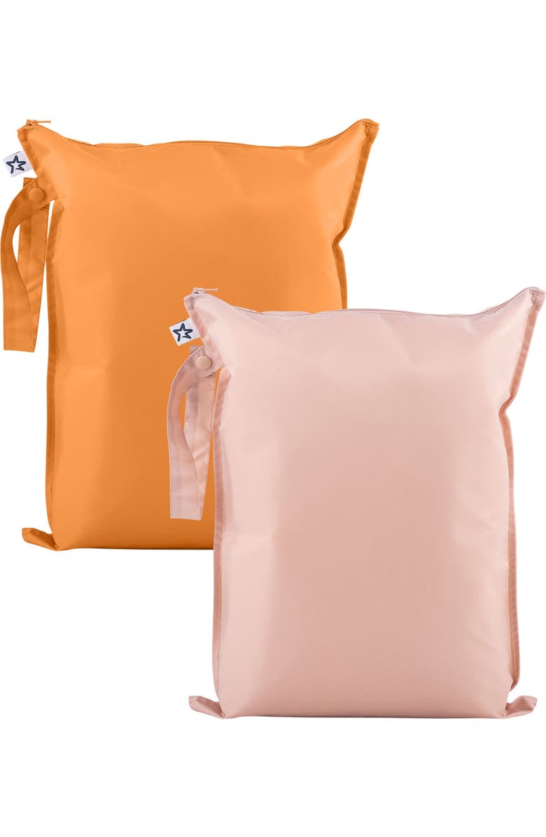 Tiny Twinkle Mess-Proof Waterproof Washable Baby/Toddler Wet Bags - Solids, Main, color, Taupe, Dandelion