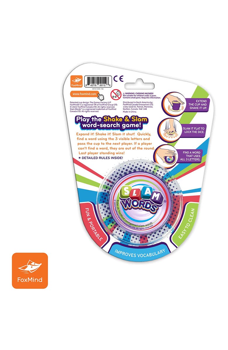 FoxMind Slam Words Shake and Slam Word Game 2nd Edition, Alternate, color, Multicolored