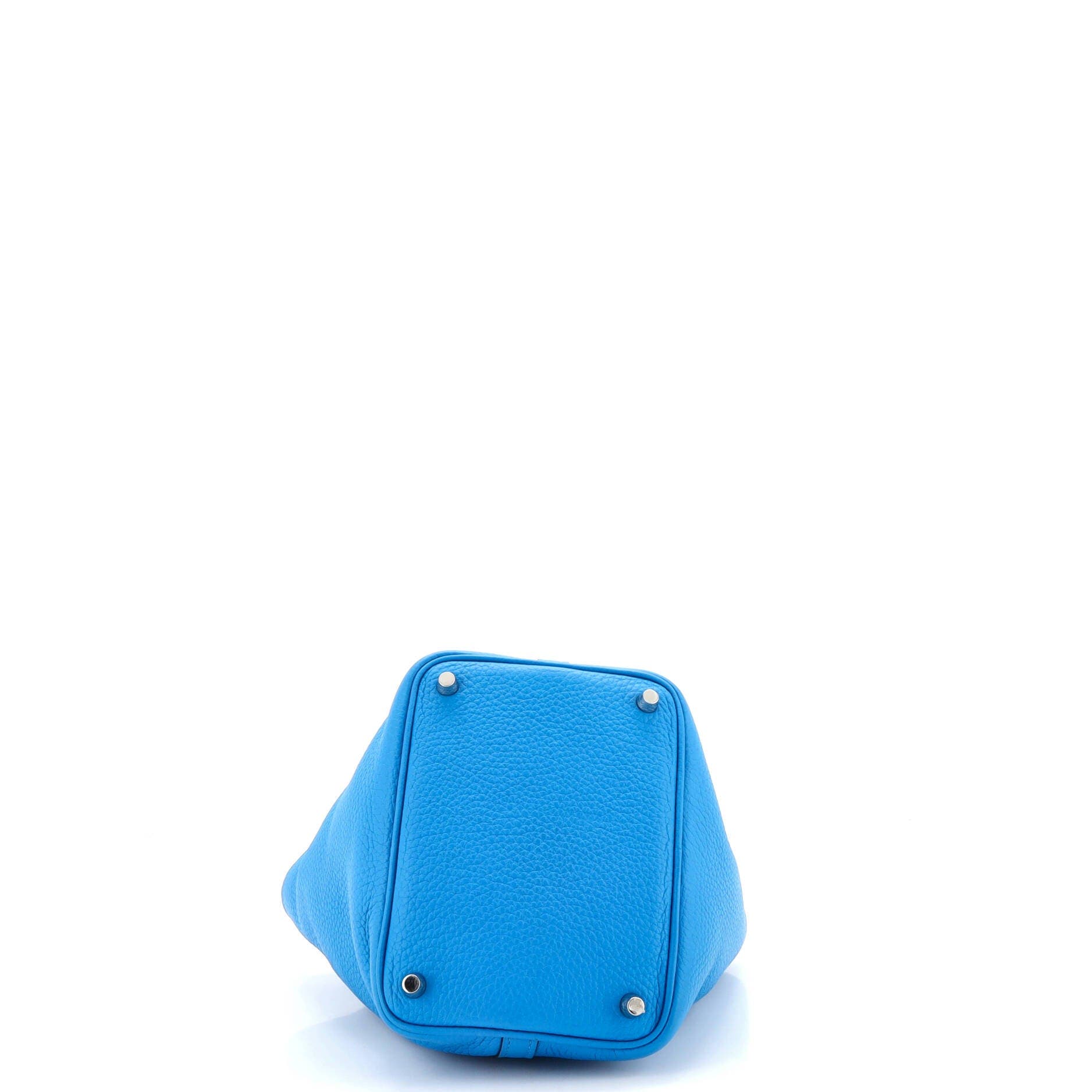 Pre-Owned Hermes Picotin Lock Bag Clemence PM, Alternate, color, Bleu Zanzibar