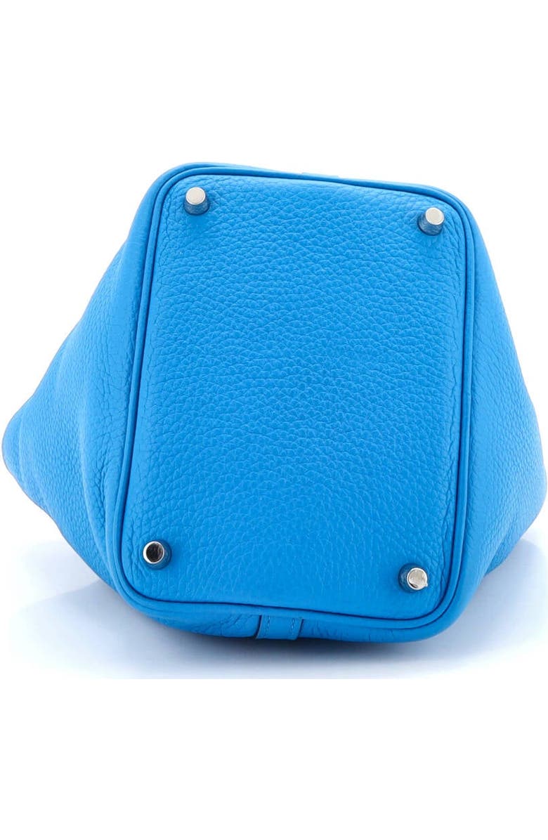 Pre-Owned Hermes Picotin Lock Bag Clemence PM, Alternate, color, Bleu Zanzibar