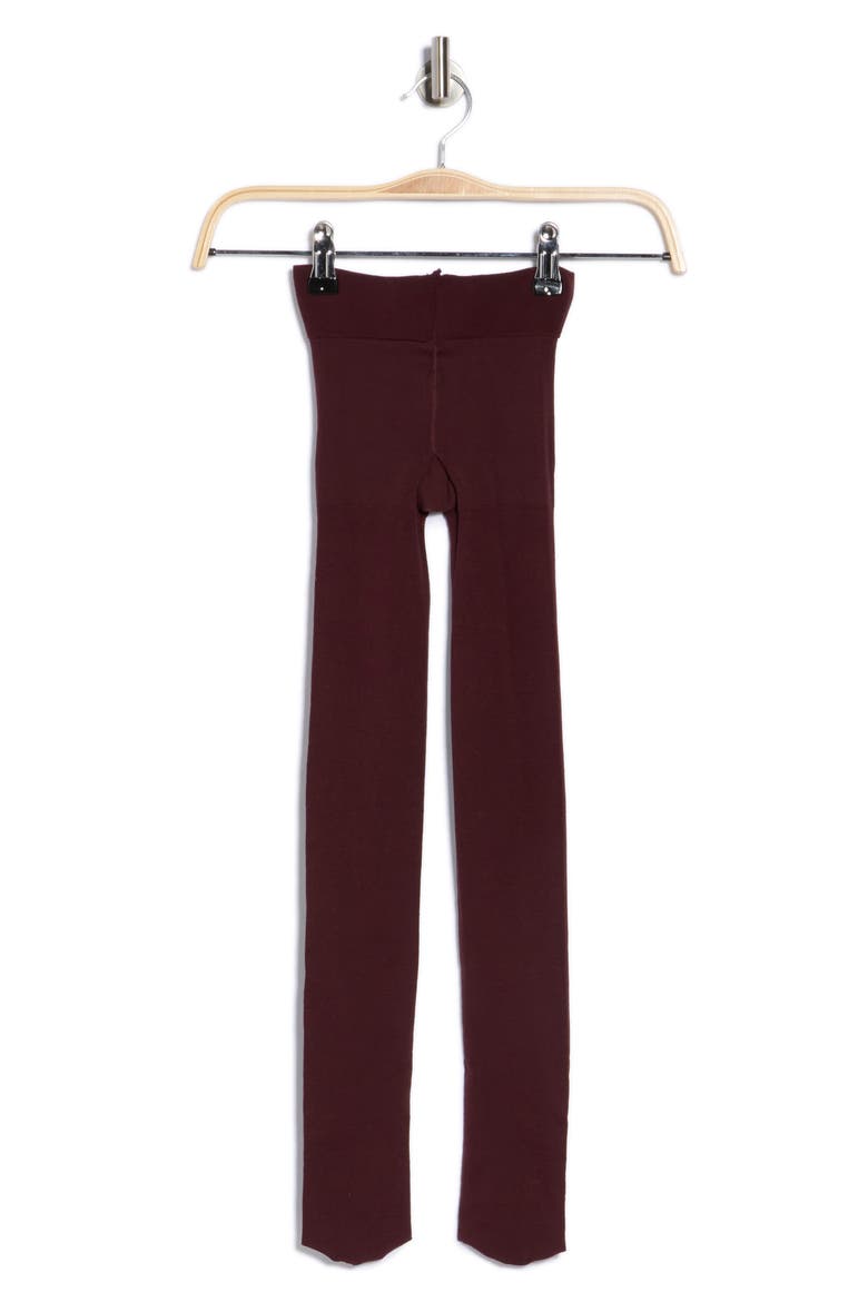 Ultimate Opaque Tights, Alternate, color, BURGUNDY