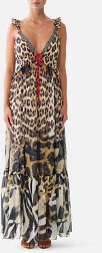 Camilla Frill Bralette Long Dress