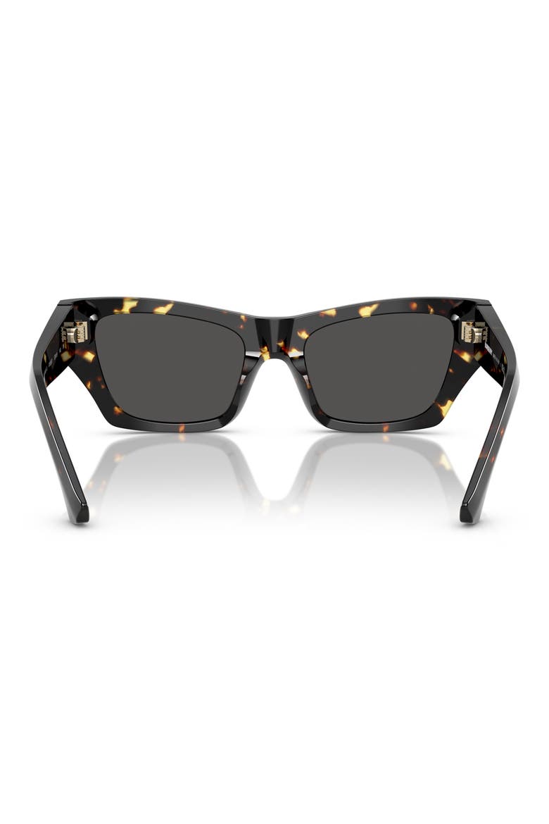 52mm Cat Eye Sunglasses, Alternate, color, HAVANA/ MUSTARD