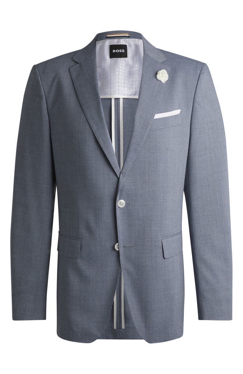 BOSS Hutson Wool Blend Sport Coat, Alternate, color, Light Blue