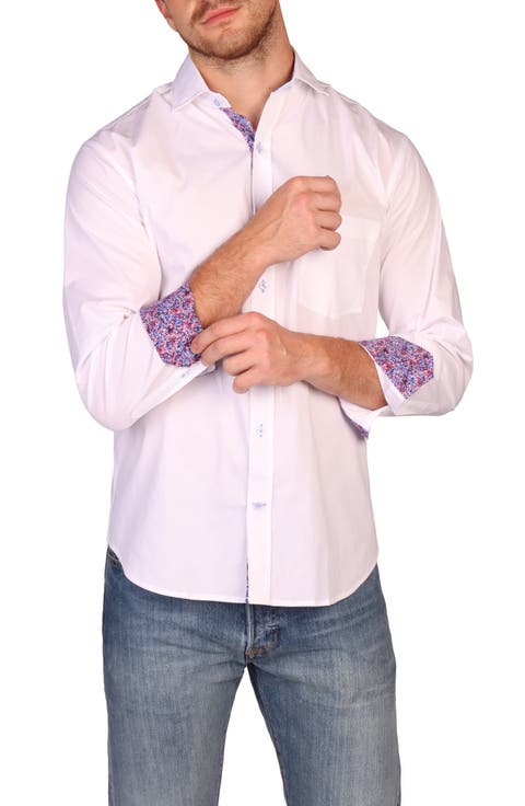 Classic Fit Stretch Cotton Button-Down Shirt
