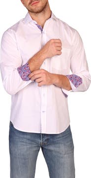 TailorByrd Classic Fit Stretch Cotton Button-Down Shirt