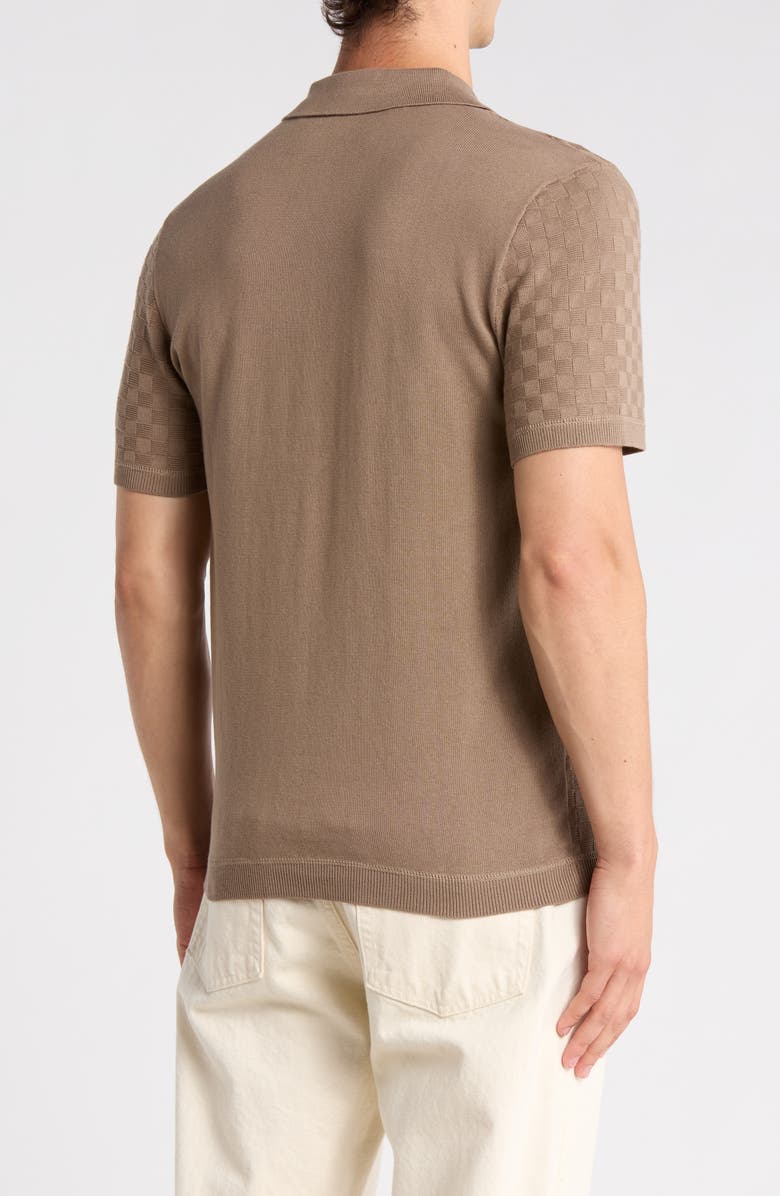 Buffalo Jeans Worsonno Short Sleeve Polo, Alternate, color, Light Walnut