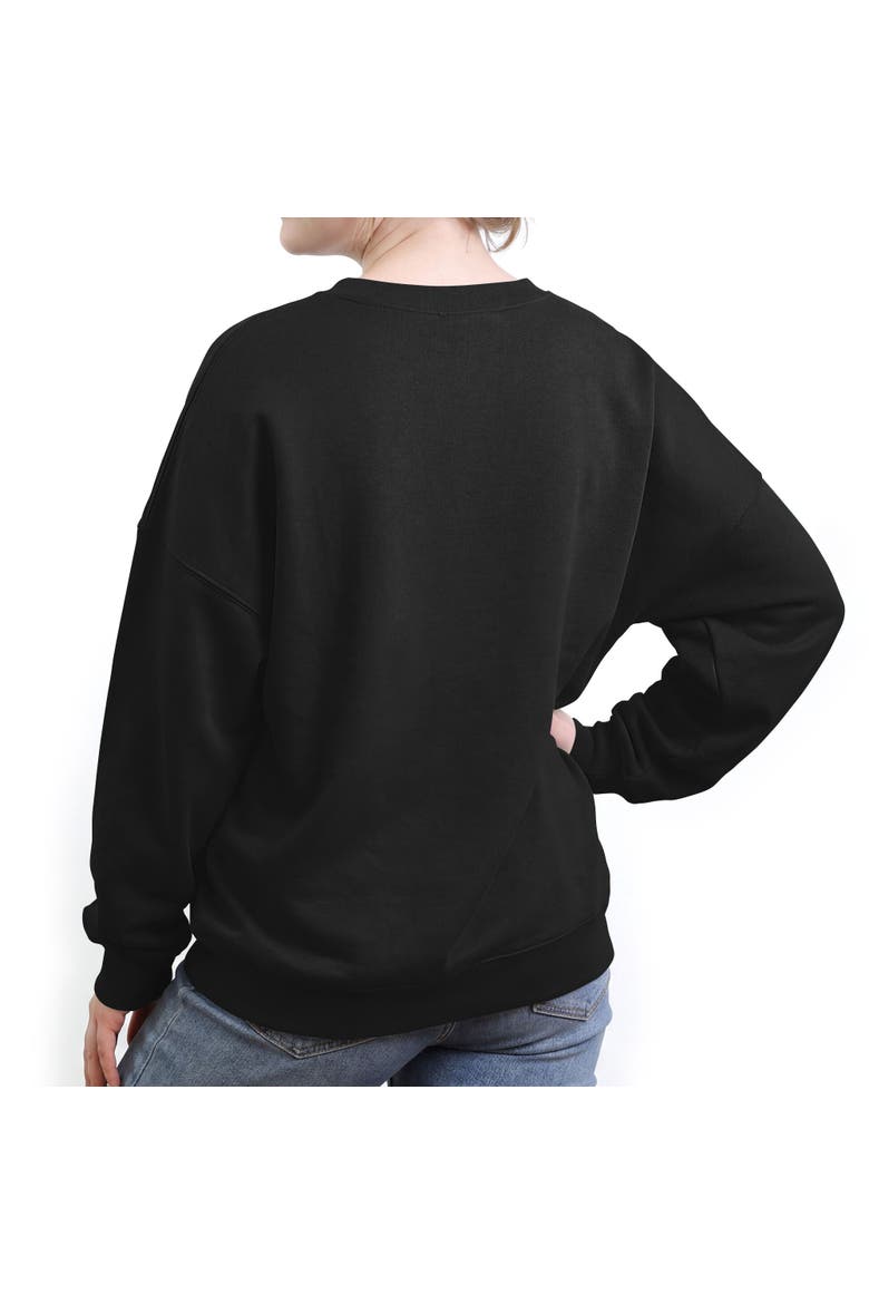 Junior's NASA Distressed Space Shuttle Launch  Sweatshirt, Alternate, color, Black