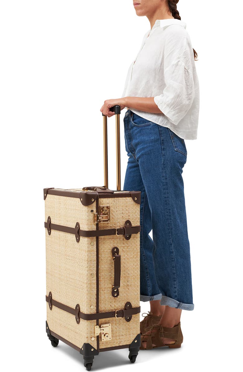 SteamLine Luggage The Explorer 26-Inch Check-In Rattan Spinner Packing Case, Alternate, color,