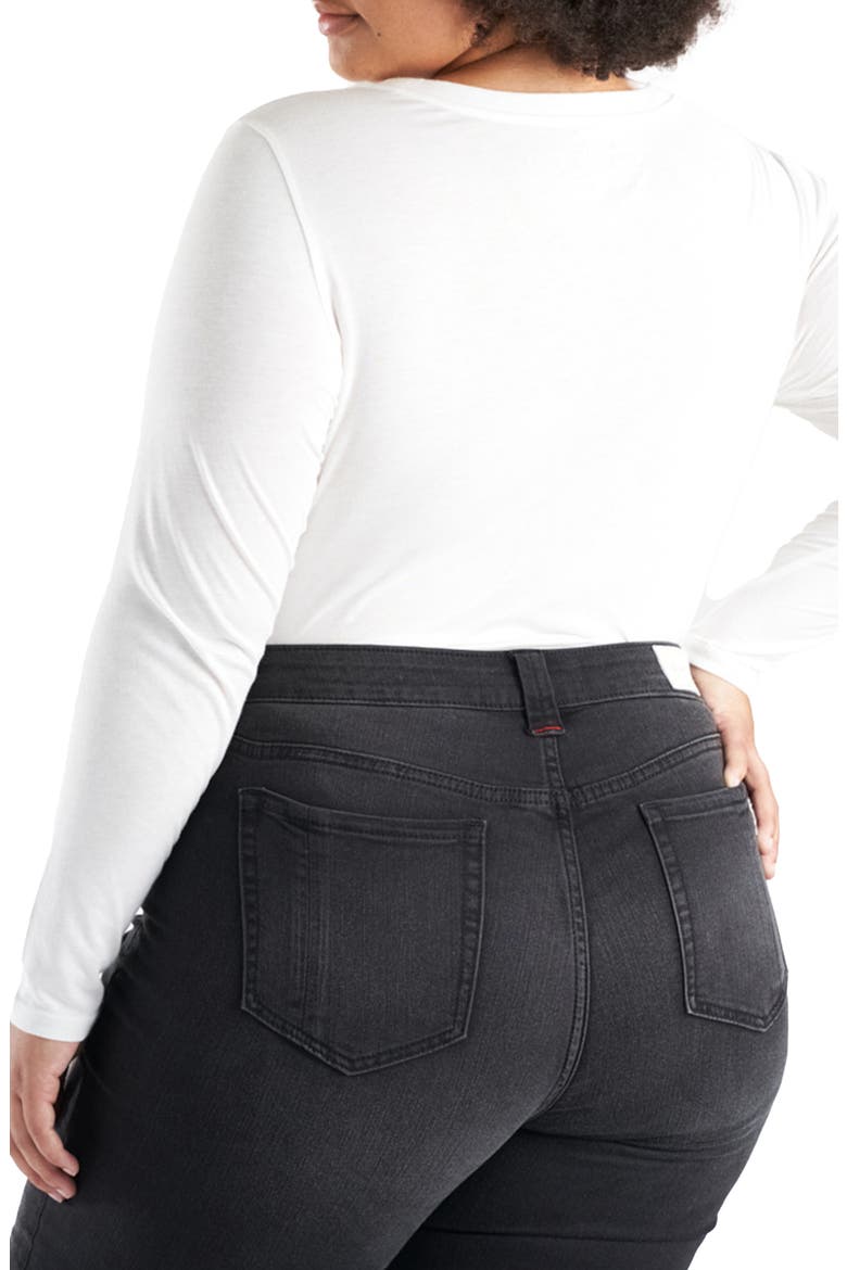 Crewneck Long Sleeve Pocket T-Shirt, Alternate, color, WHITE