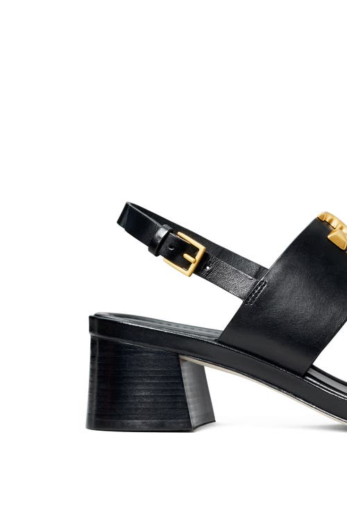 Tory Burch Eleanor Slingback Sandal In Black