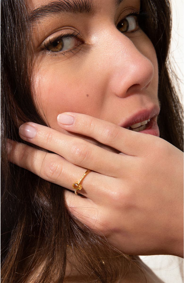DPT Antwerp Felice Ring, Alternate, color, Yellow 18K Gold Plated