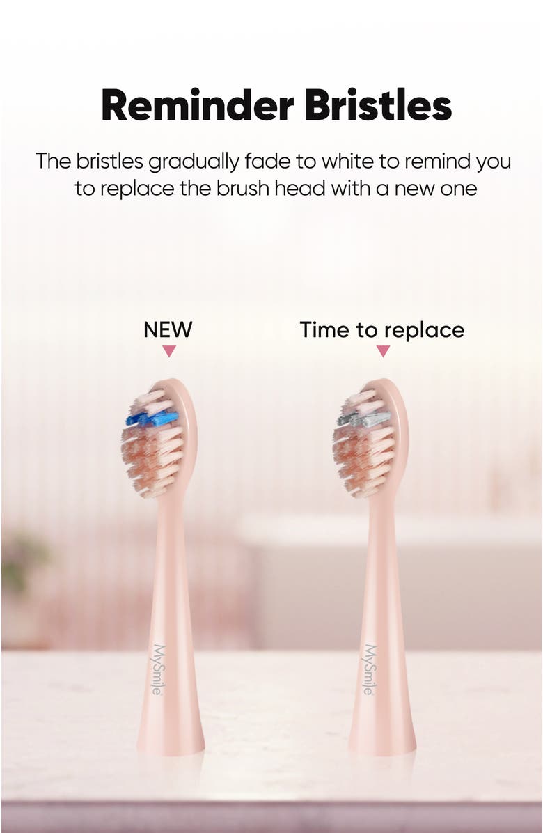 MySmile DY156 Electric Toothbrush & Nano-Hydroxyapatite Toothpaste Bundle, Alternate, color, Pastel Pink
