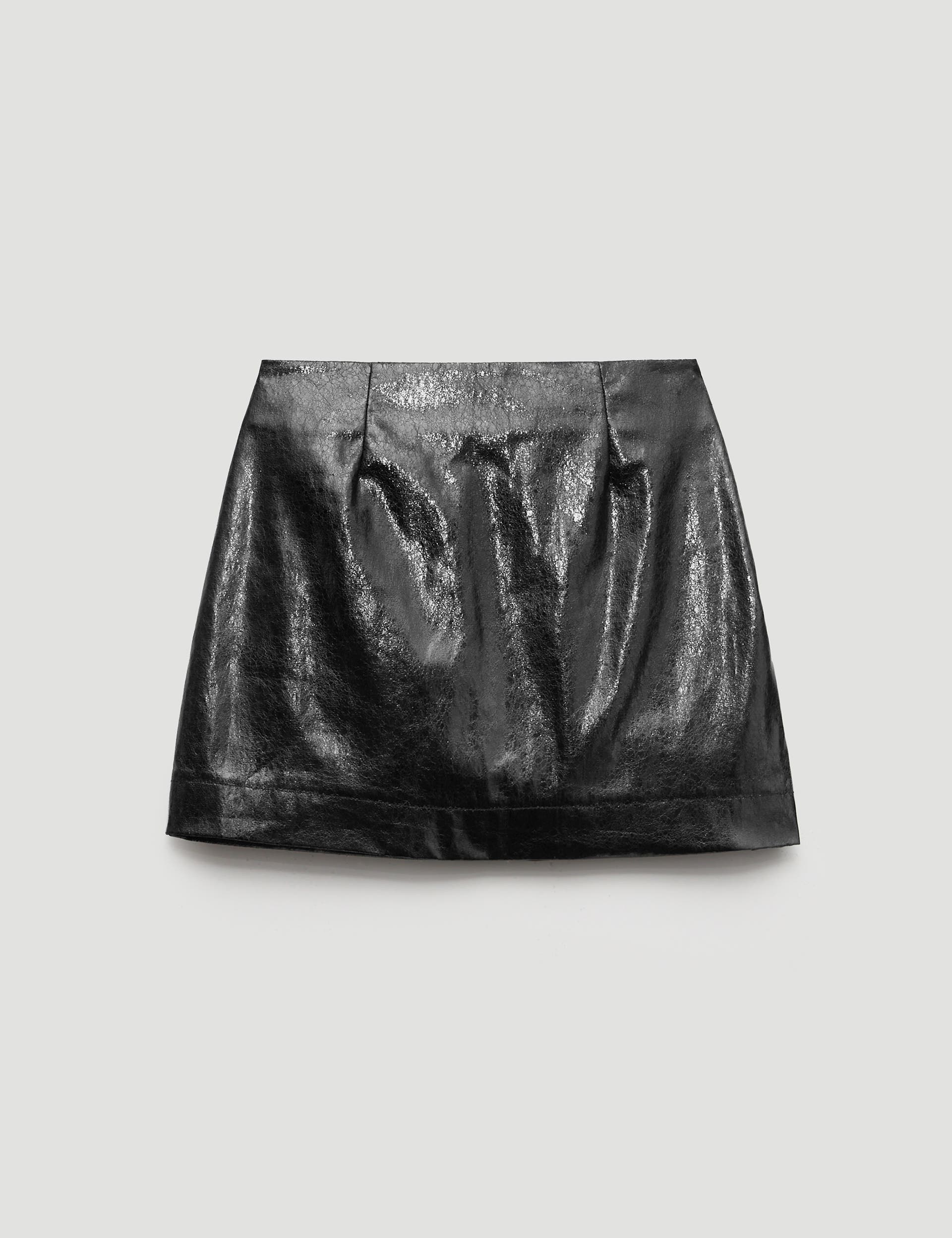 Crackle Patent Mini Skirt - image 2