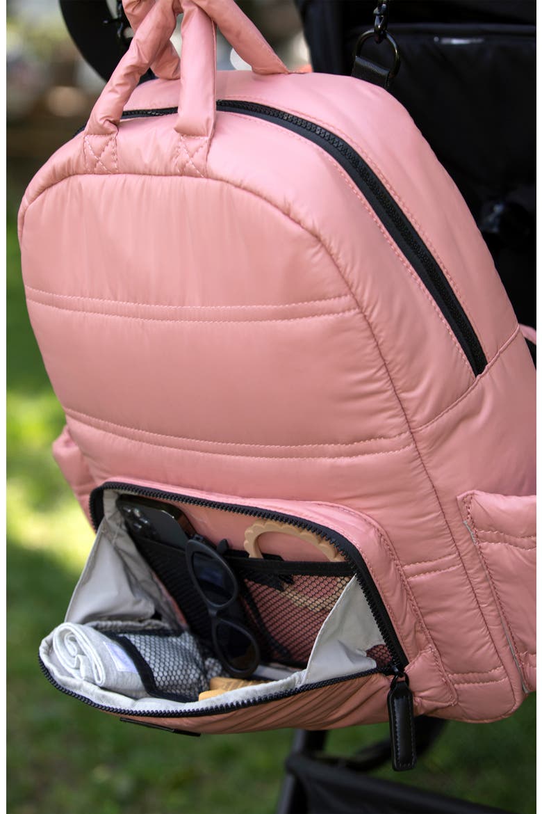 BK718 Diaper Backpack, Alternate, color, ROSE DAWN