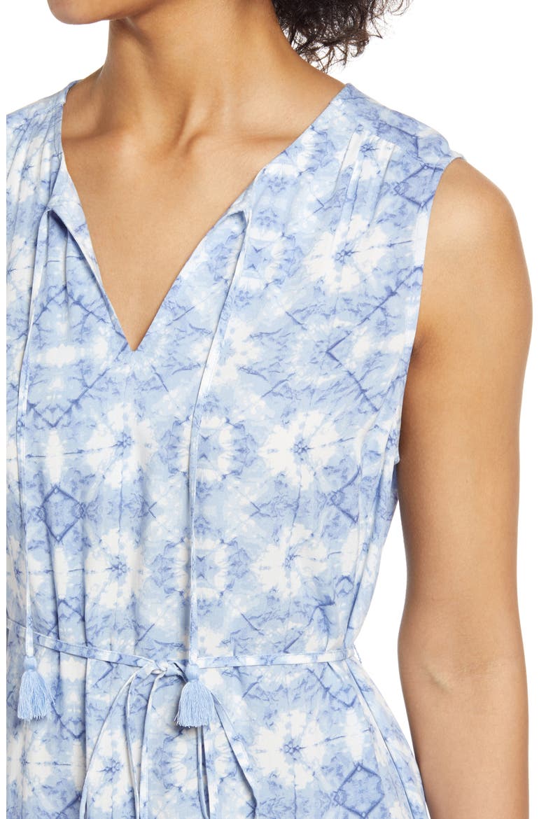 Lou Lou Belted Sleeveless Shift Dress, Alternate, color, PALE KALEIDOSCOPE