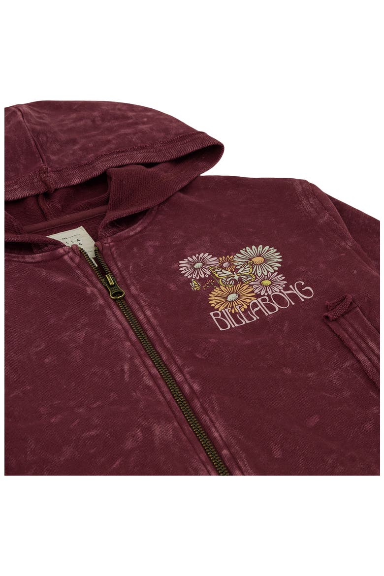 Kids' Wildflower Full Zip Hoodie, Alternate, color, CRUSHED VIOLETS