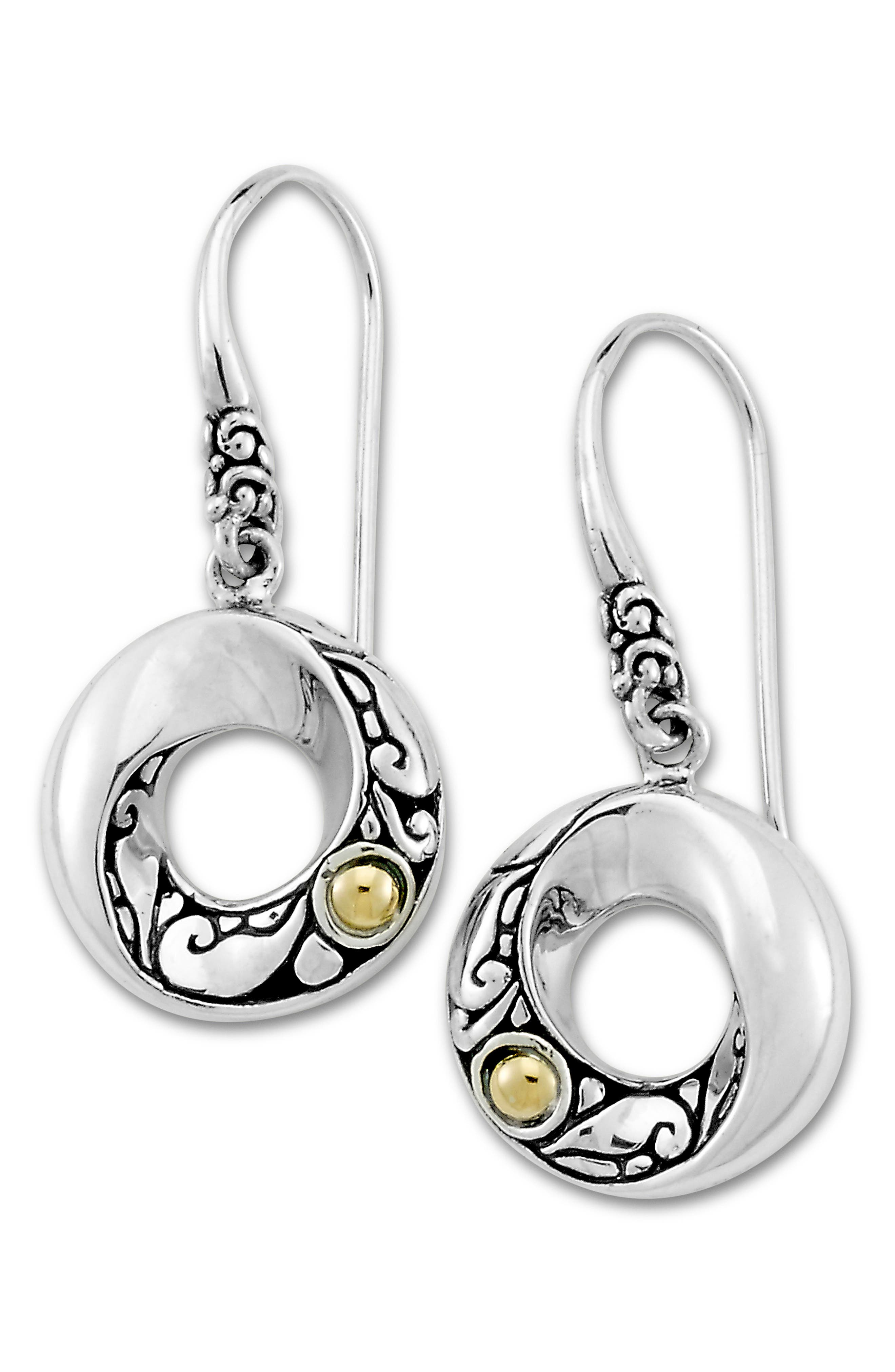 SAMUEL B. Open Round Drop Earrings